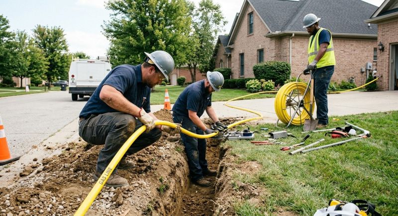 Gas Line Relocation in Columbus, OH