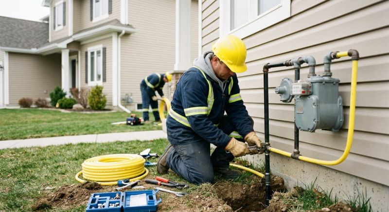 Gas Pipe Installation in Fredericksburg, VA